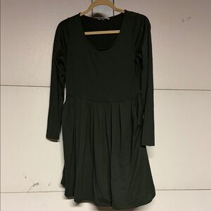 ANDREE BY UNIT Forest Green Long Sleeve Dress